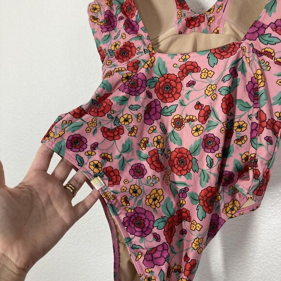 Summersalt Ruffle Floral One Piece Swimsuit Womens 2 Pink Backflip - Picture 16 of 16